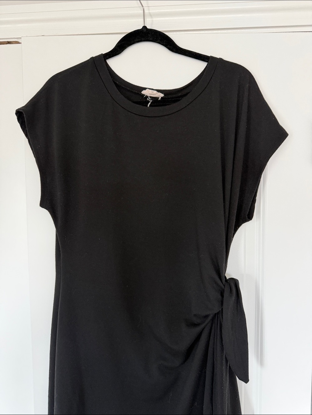 Black Side-Tie Women's Dress